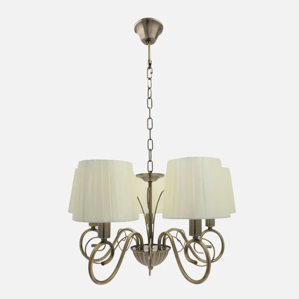 Lamp Amsterdam 5xe14 Leather Regx45x45 Cm
