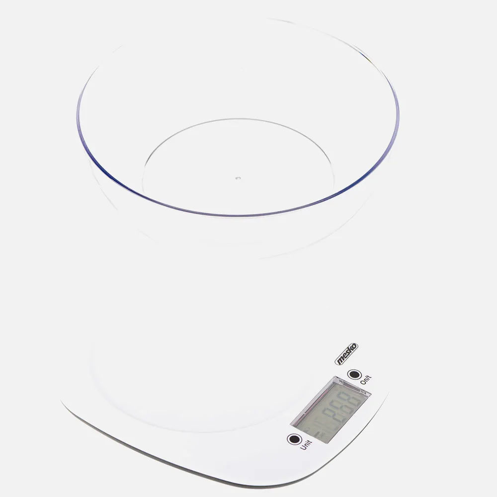 Bascula Cocina Lcd Con Luz Cuenco 1.4l Carga 5kg Apagado Man. Y Autom. Indicador Bateria