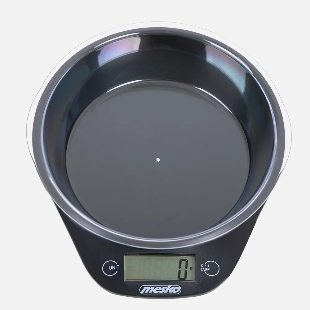 Bascula Cocina Pantalla Lcd Cuenco 700ml Carga 5kg Apagado Man. Y Autom. Precis. 1g Negro