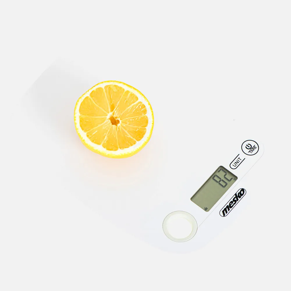 Bascula Cocina Lcd Sin Cuenco Cap.max. 5g Naranja Apagado Automatico Orificio Para Colgar