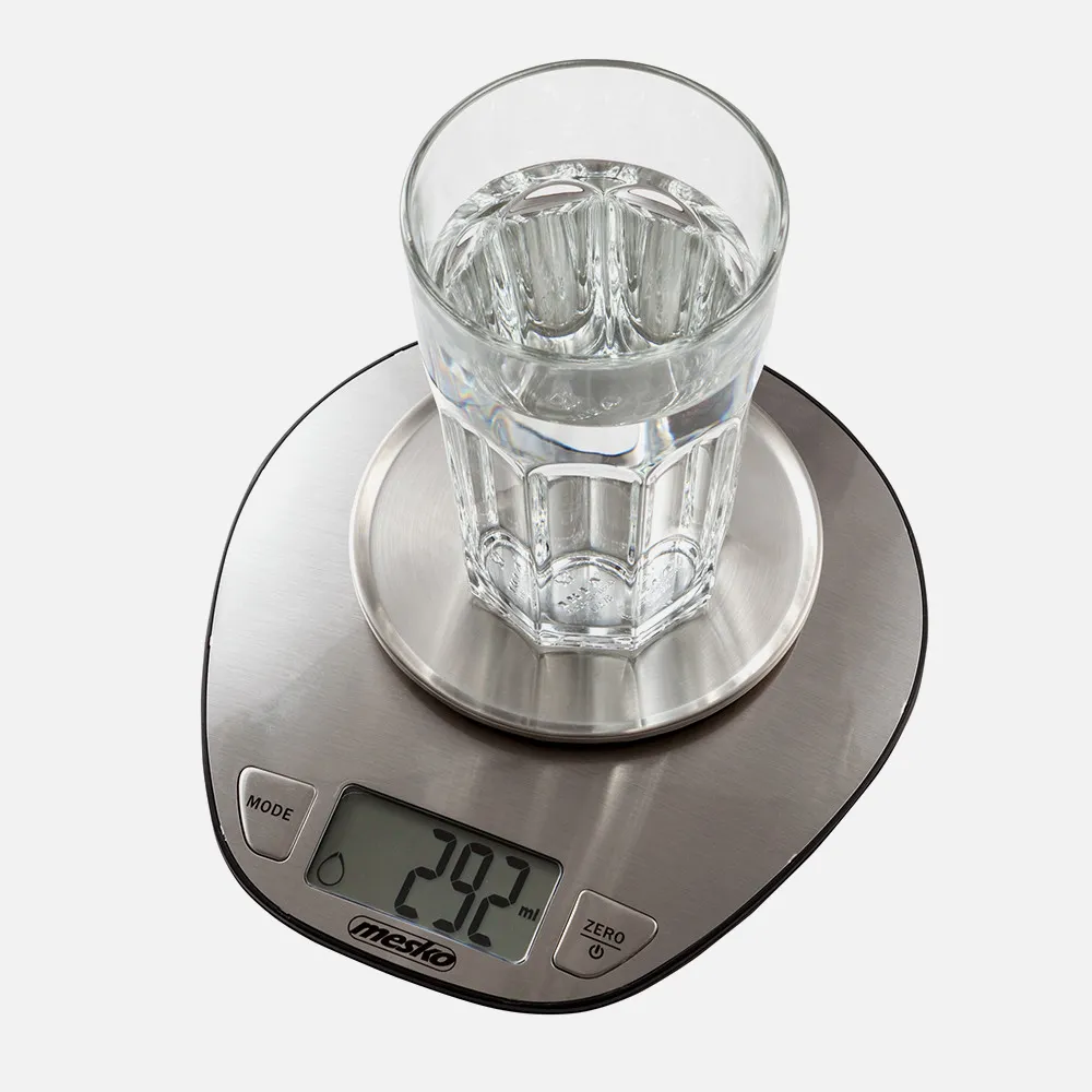 Bascula Cocina Lcd Cuenco Acero 2l Cap.max. 5kg Apagado Autom. Volumen Agua Y Leche