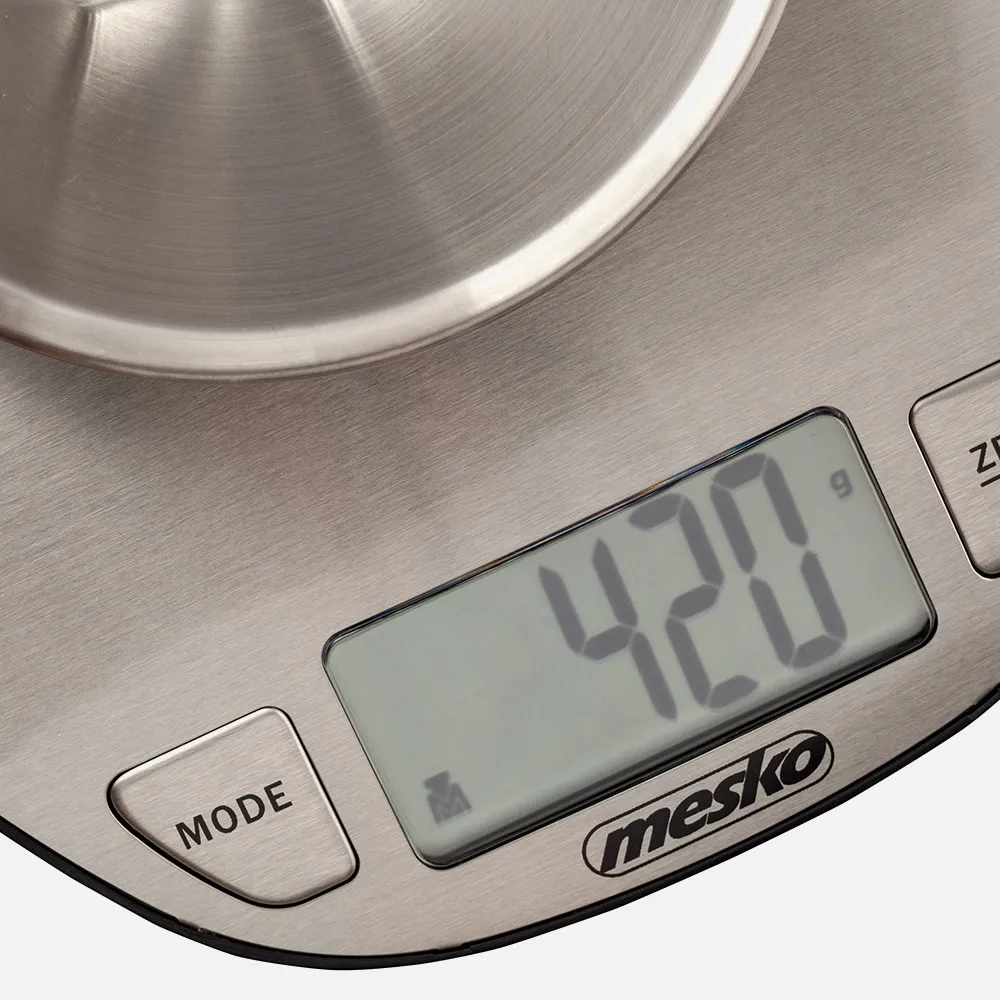 Bascula Cocina Lcd Cuenco Acero 2l Cap.max. 5kg Apagado Autom. Volumen Agua Y Leche