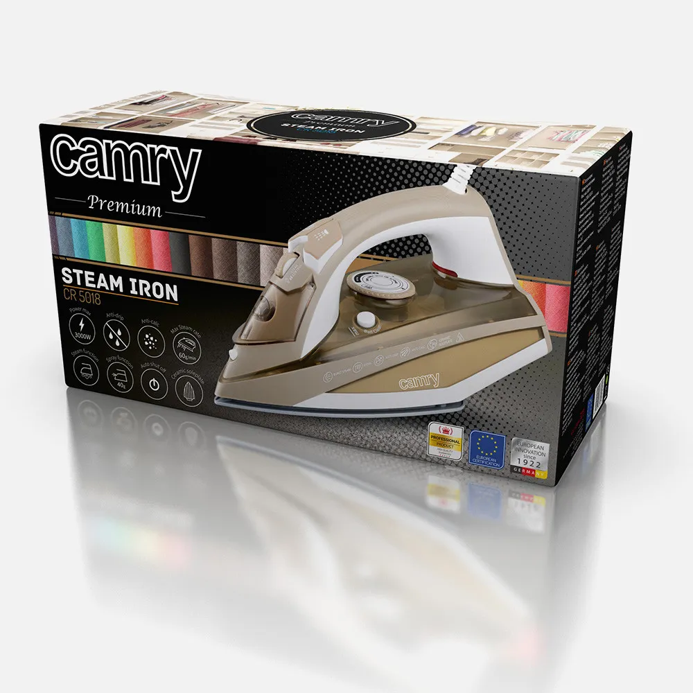 Plancha Pie Ceramica 3000w Planchado Vertical Autoapagado Autolimpieza Tanque 320ml