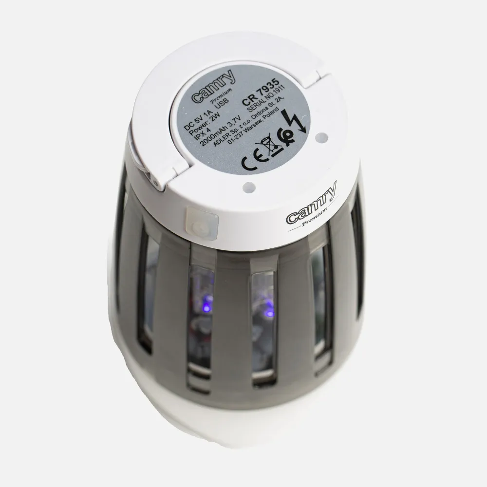 Mata Insectos Y Camping Uv Led 1000v Alcance 40m2 Usb Recargable Bateria 2000mah 8000h