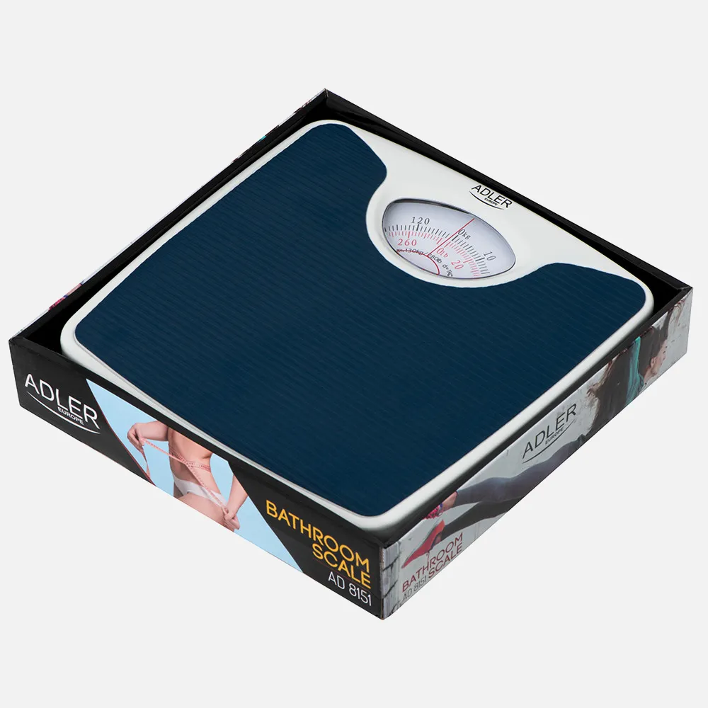 Bascula Baño Mecanica Max 130kg Azul Precis. 1kg