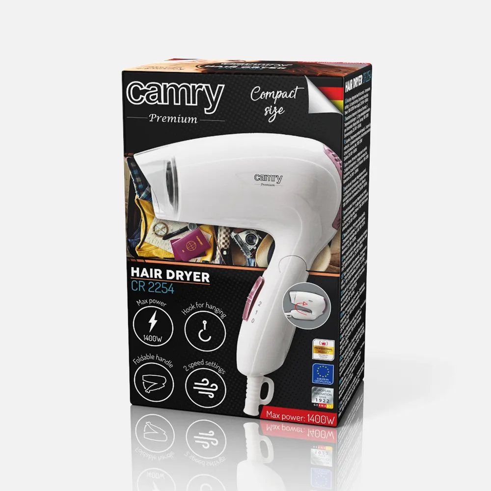 Secador 1200w 2 Niv. Potencia Asa Plegab. Colgante Concentrador Incluido Silencioso