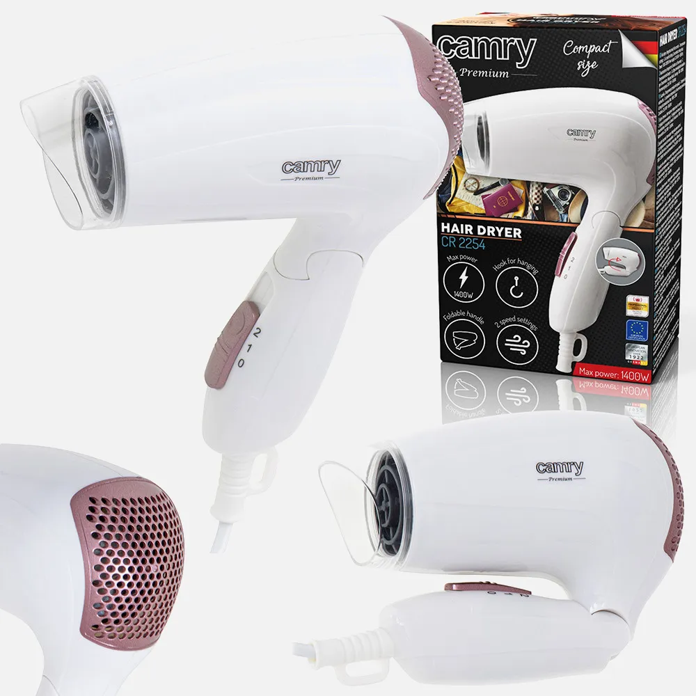 Secador 1200w 2 Niv. Potencia Asa Plegab. Colgante Concentrador Incluido Silencioso