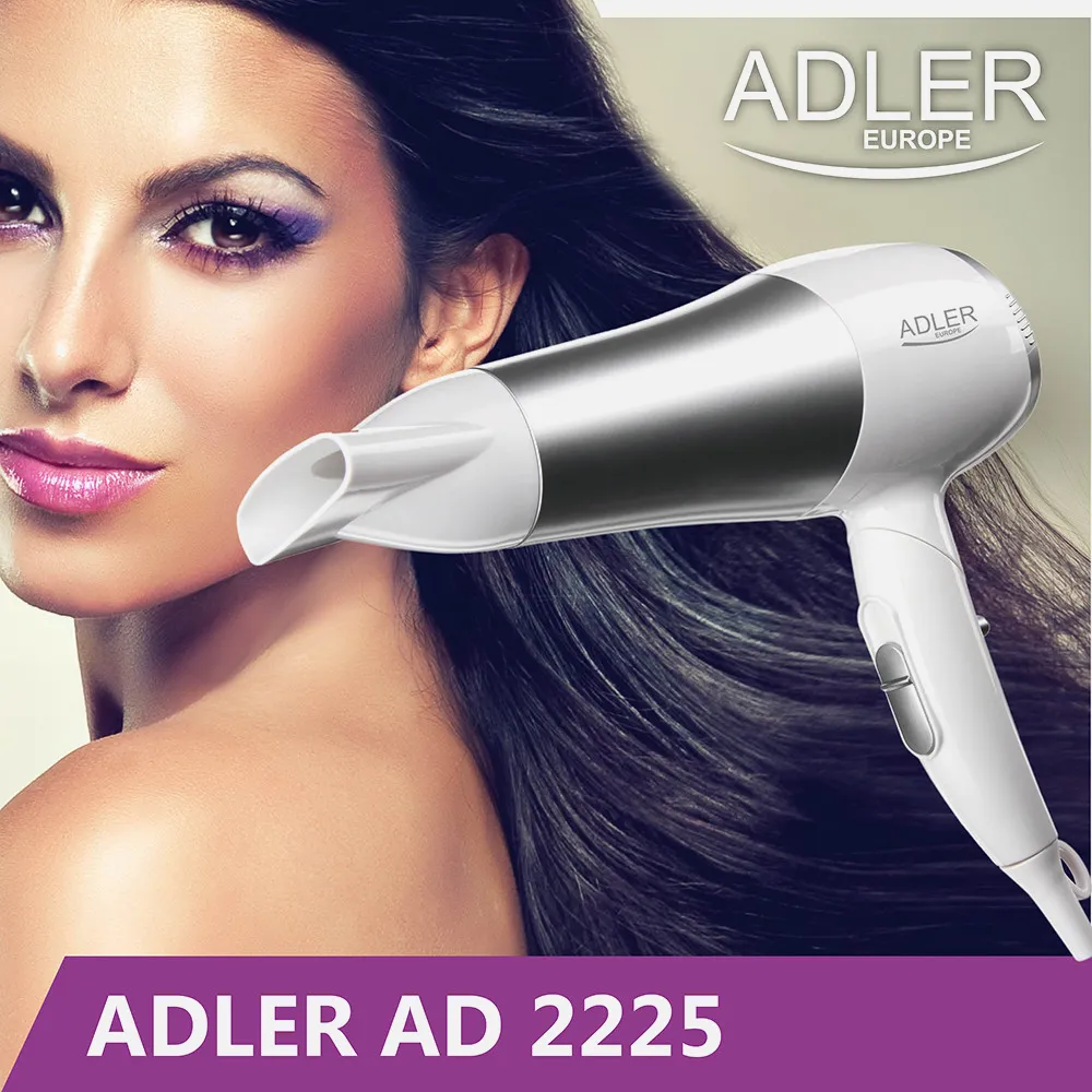 Secador 2200w 2 Niv. Fuerza Aire Frio Asa Plegable Y Colgante Concentrador Aire