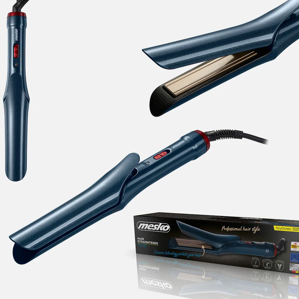 Plancha De Pelo C/placas Ceramica 20w Max. 350w Calent. Rapido Interruptor On/off Y Luz