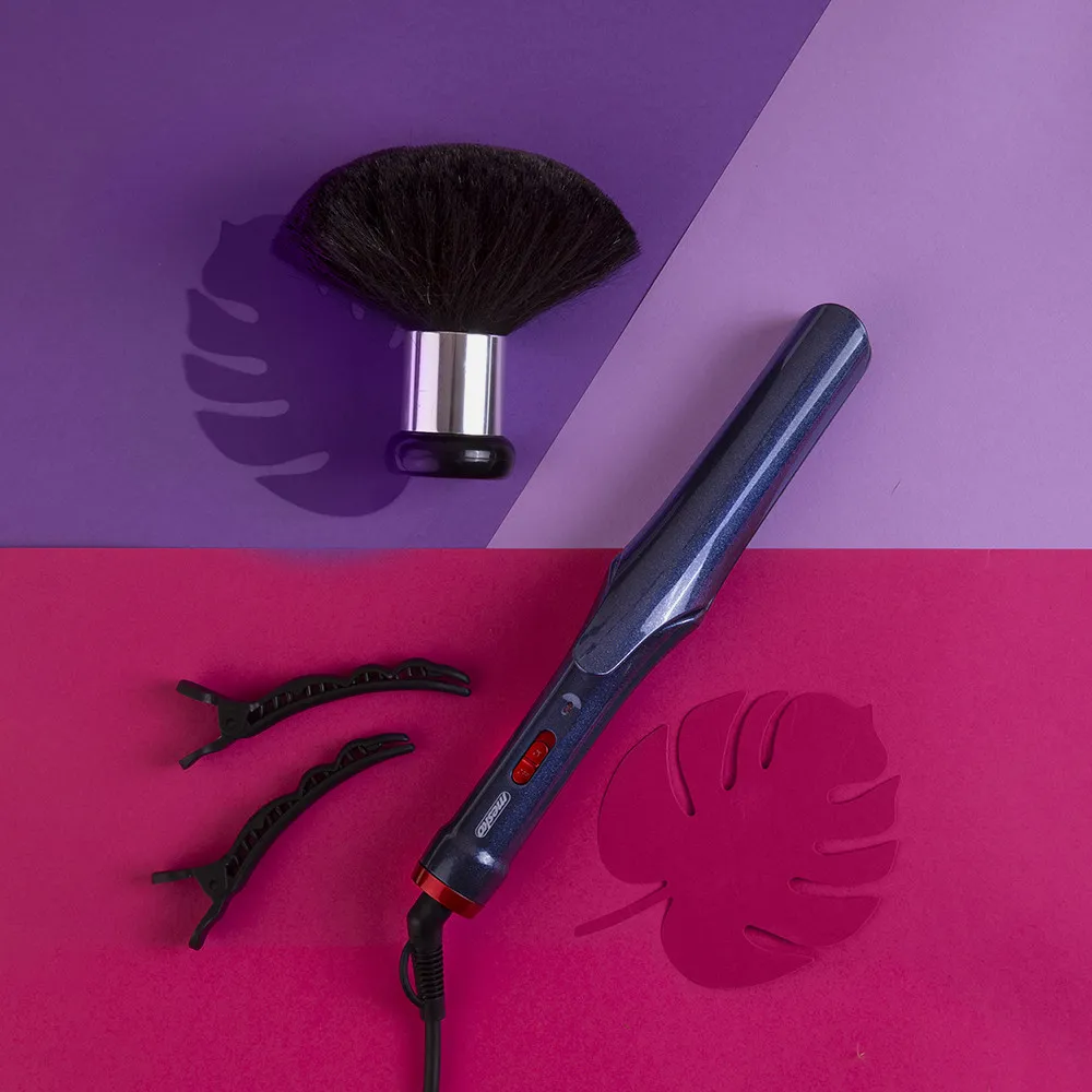 Plancha De Pelo C/placas Ceramica 20w Max. 350w Calent. Rapido Interruptor On/off Y Luz