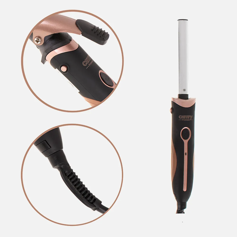 Kit De Peinado 5 En 1 1200w Mango Y Puntas Frias Sistema Click Guia Con Peines Y Espiral