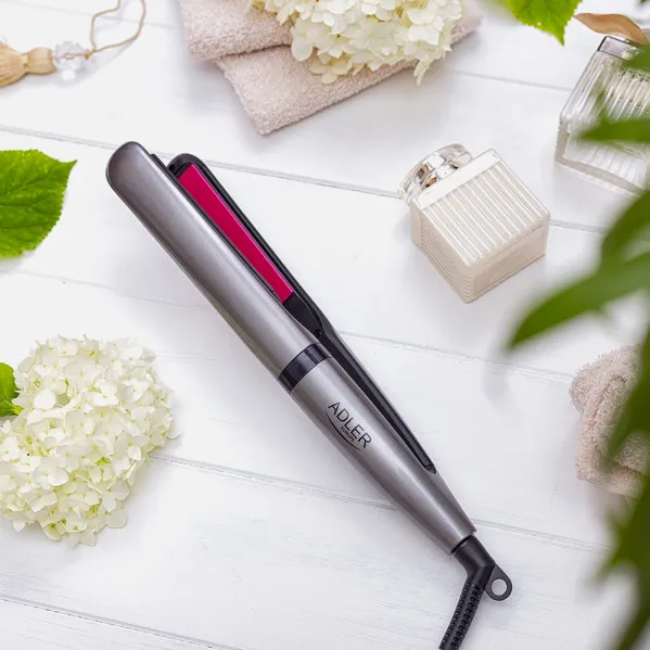 Alisador de cabelo em chapa cerâmica 140ºc-220ºc 45w Max. 250w Arredondado de arestas