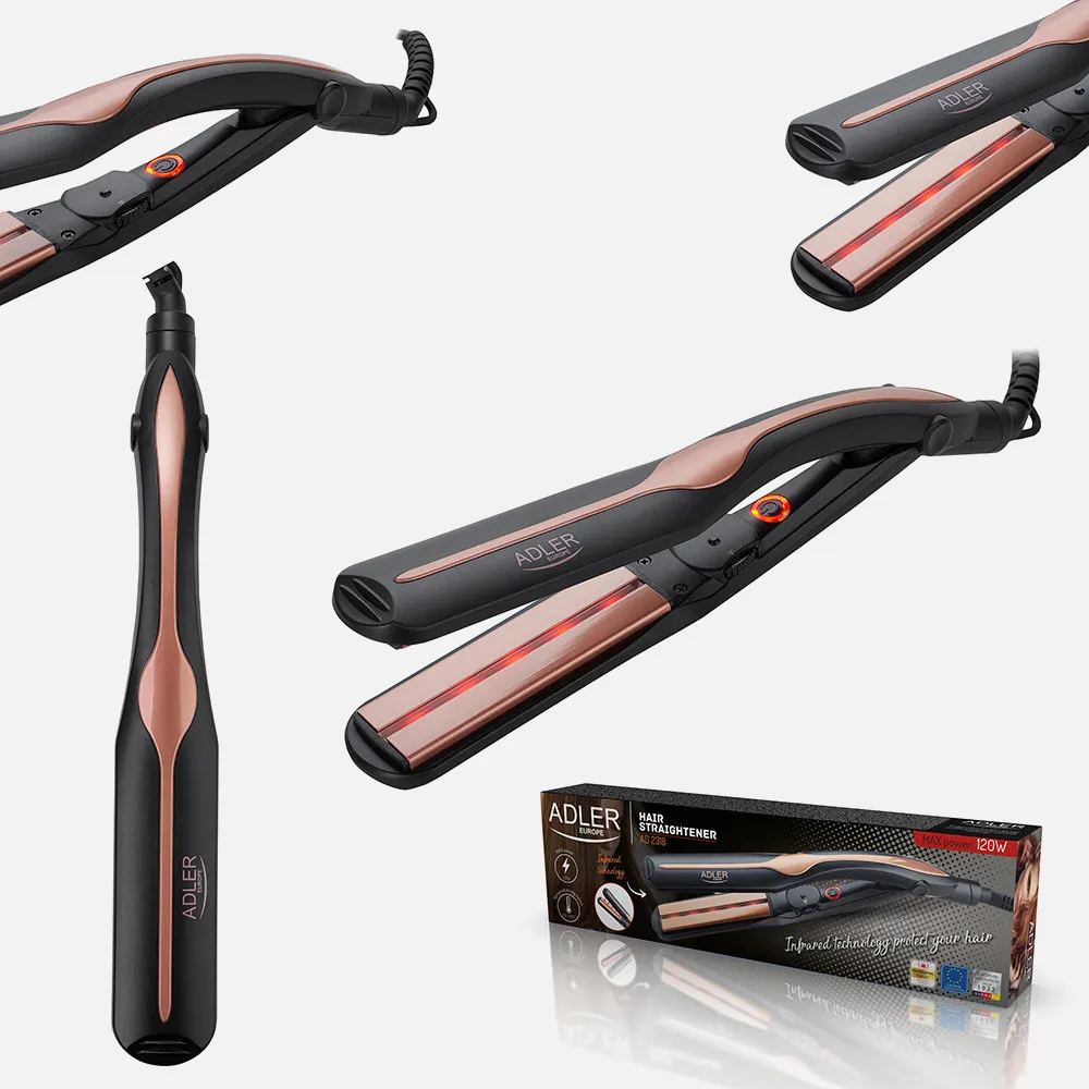 Plancha De Pelo Infrarroja C/placas Ceramica 35w Max. 120w 150ºc-230ºc Calent. Rapido