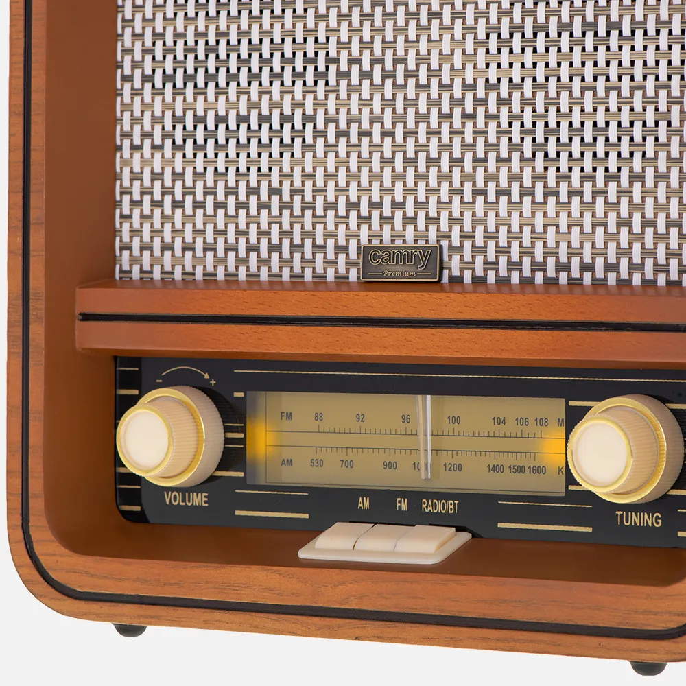 Radio Retro Am/fm Bluetooh Usb Estereo 2x5w Acabado De Madera