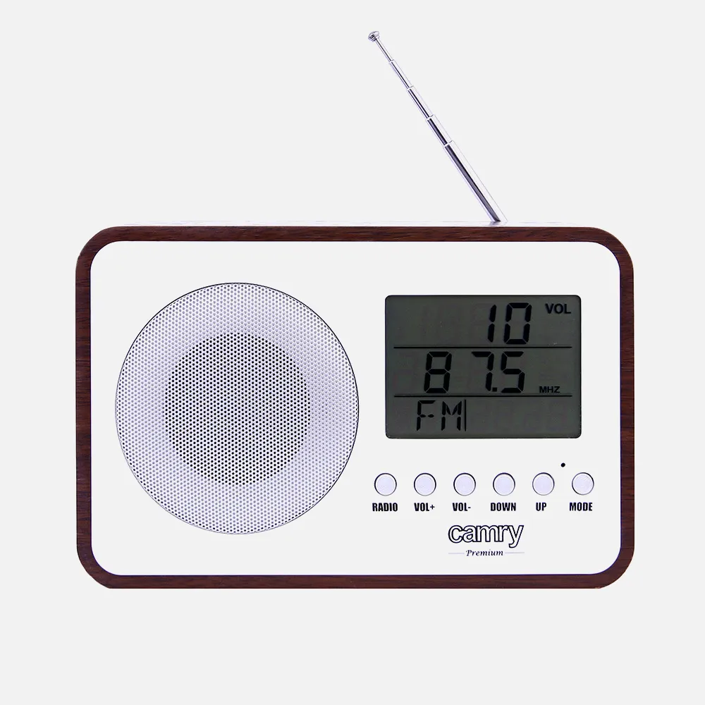 Radio Fm Digital Reloj Despertador Antena Telesc. Sintonizador Autom. Y Manual Cable Usb