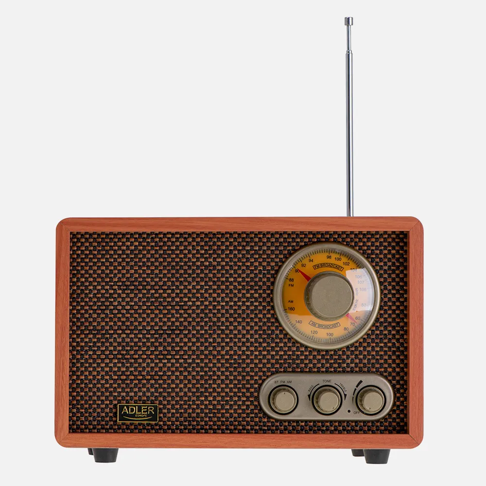 Radio Retro C/bluetooth Am/fm Ajuste Graves/agudos Conex. Inalambrica Telefono Tablet O Pc