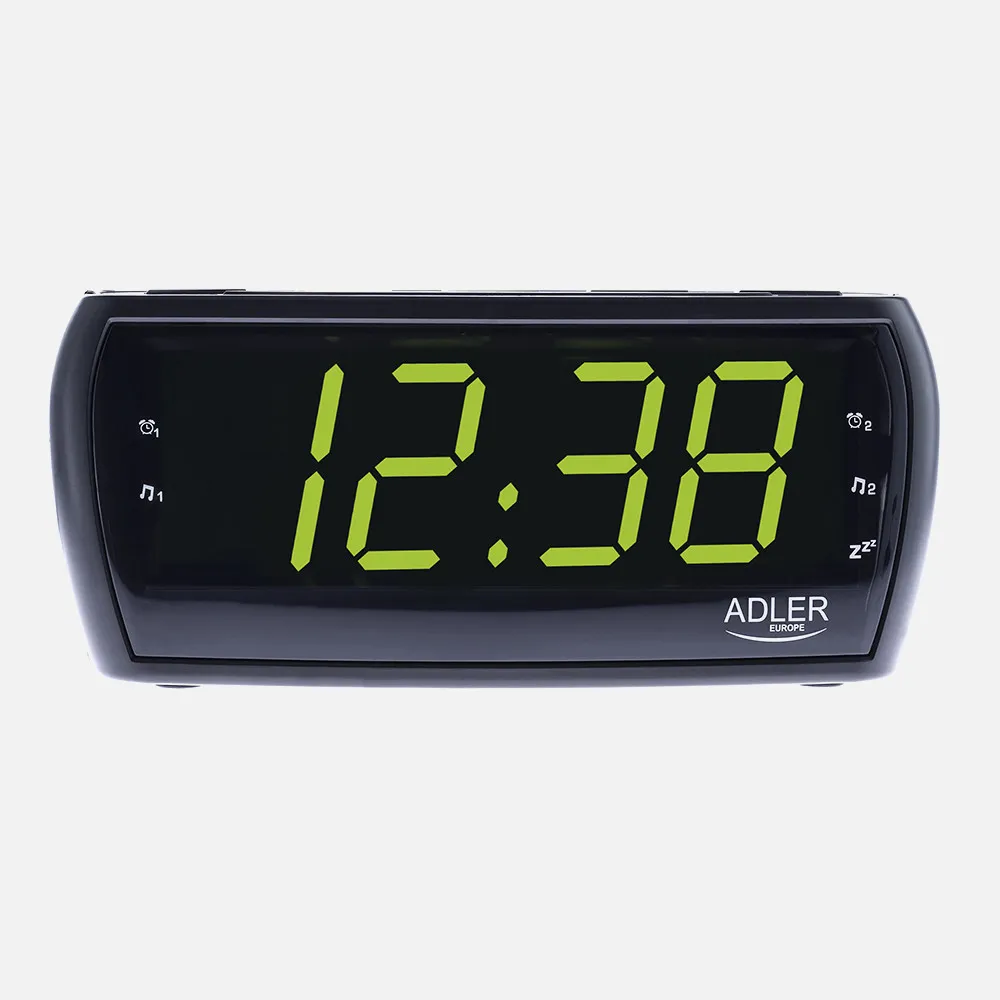 Radio Reloj Am/fm Pantalla Led 160x52mm Temporiz.cifra 4,8cm Alto Memoria Emisoras Alarma