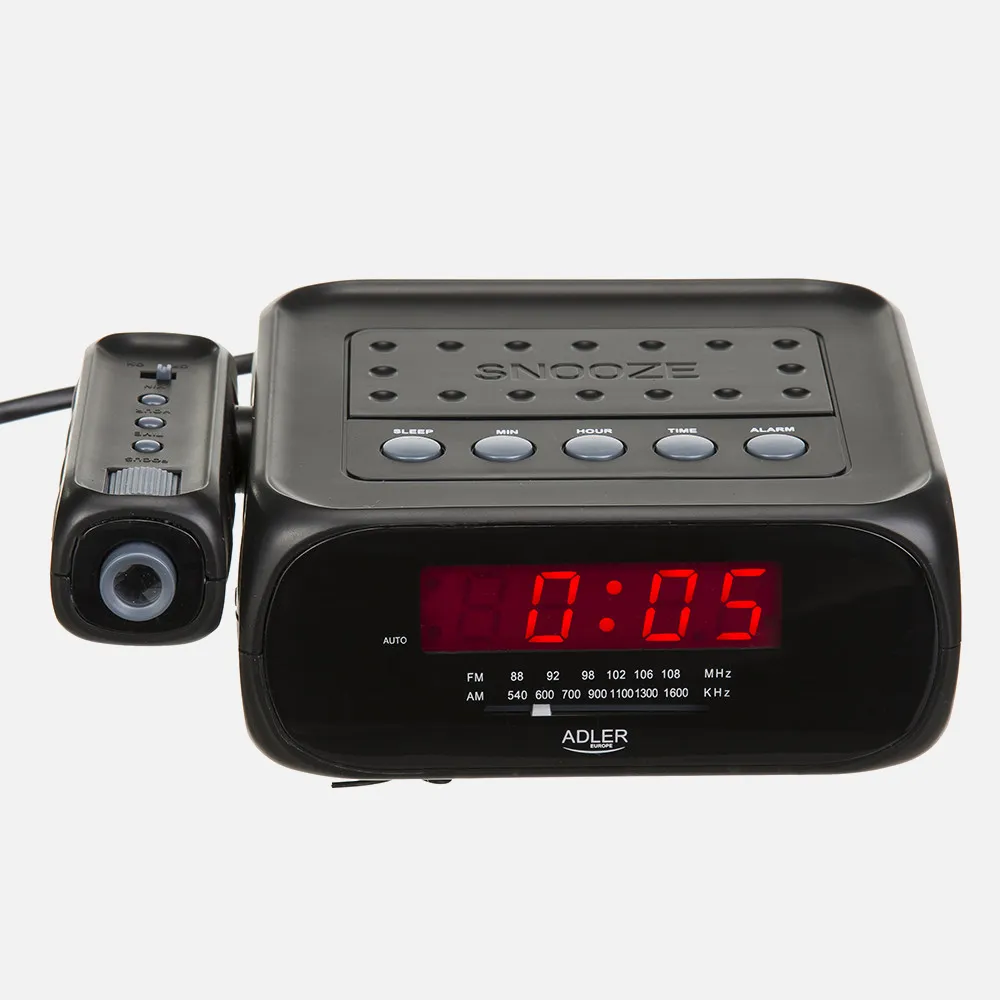 Radio Reloj C/proyector 160º Pantalla Led 70x20mm Am/fm C/altavoz Despertador Musica/tono