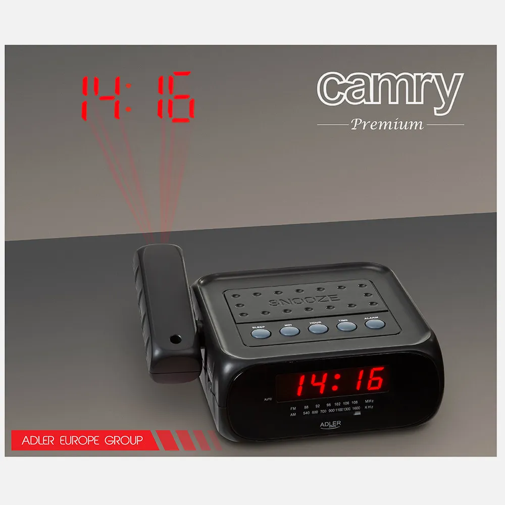 Radio Reloj C/proyector 160º Pantalla Led 70x20mm Am/fm C/altavoz Despertador Musica/tono