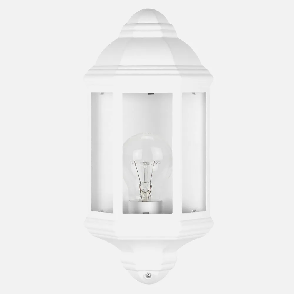 149961001 - Aplique Exterior Aluminio Shaula 1xe27 Blanco Ip44 36,5x16,5x9,5 Cm