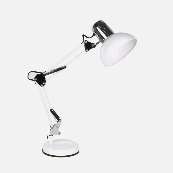 Desk lamp Articulated Rutilo 1xe27 White/chrome 57x39x15 Cm