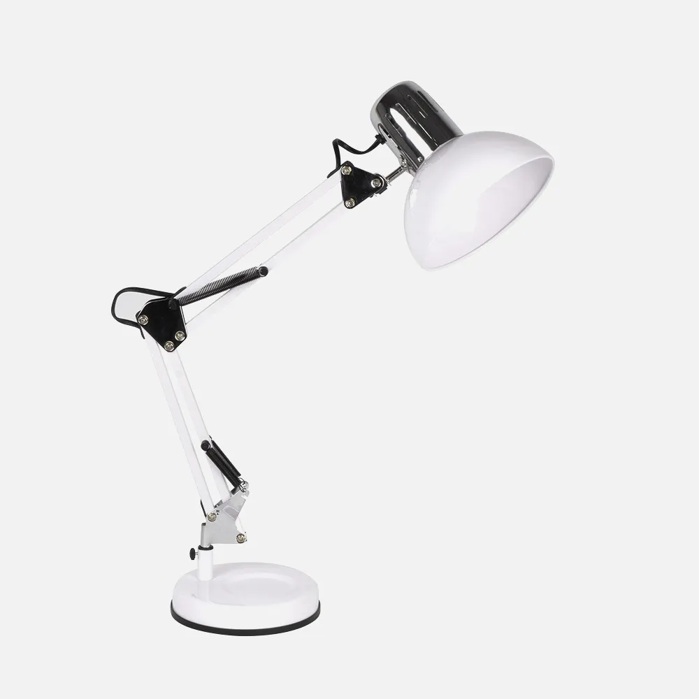 140371057 - Desk lamp Articulated Rutilo 1xe27 White/chrome 57x39x15 Cm