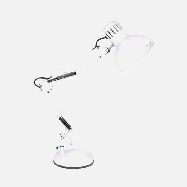 Lâmpada de mesa articulada Rutilo 1xe27 Branco 57x39x15 Cm