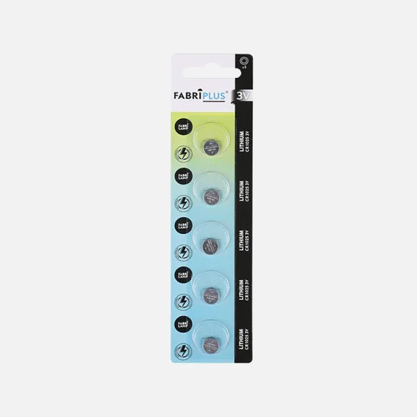 Button Battery Cr1025 3v Fabriplus Lithium20x5x0,4 Cm