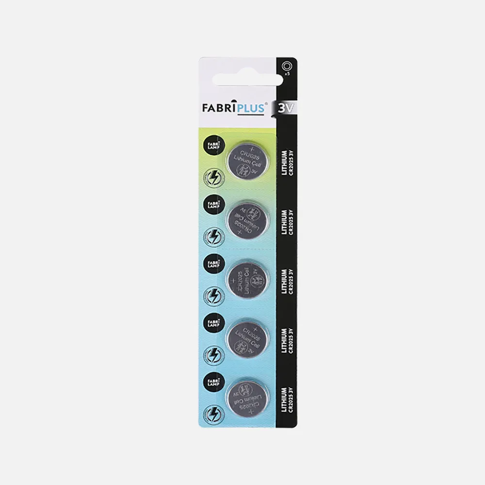 1432CR2025 - Button Battery Cr2025 3v Fabriplus Lithium 20x5x0,4 Cm