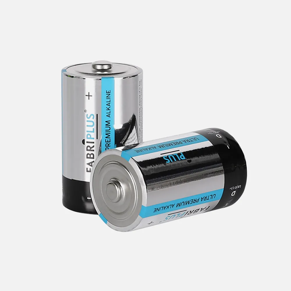 Blister 2 Pilas D/lr20 1,5v Fabriplus Alcalina Ultradigital  11,5x8,5x3,6 Cm0%mercurio