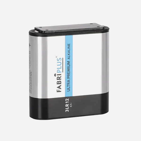 Blister pack 1 Battery 3lr12  4,5v Fabriplus Super Alkaline 0%mercury11,5x8,5x2,6cm