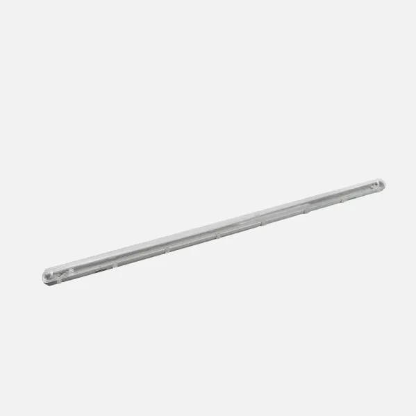 Pantalla Estanca 150cm Lines  Para Led 1xt8 Ip54 Gris/transparente 158x7,8x6 Cm
