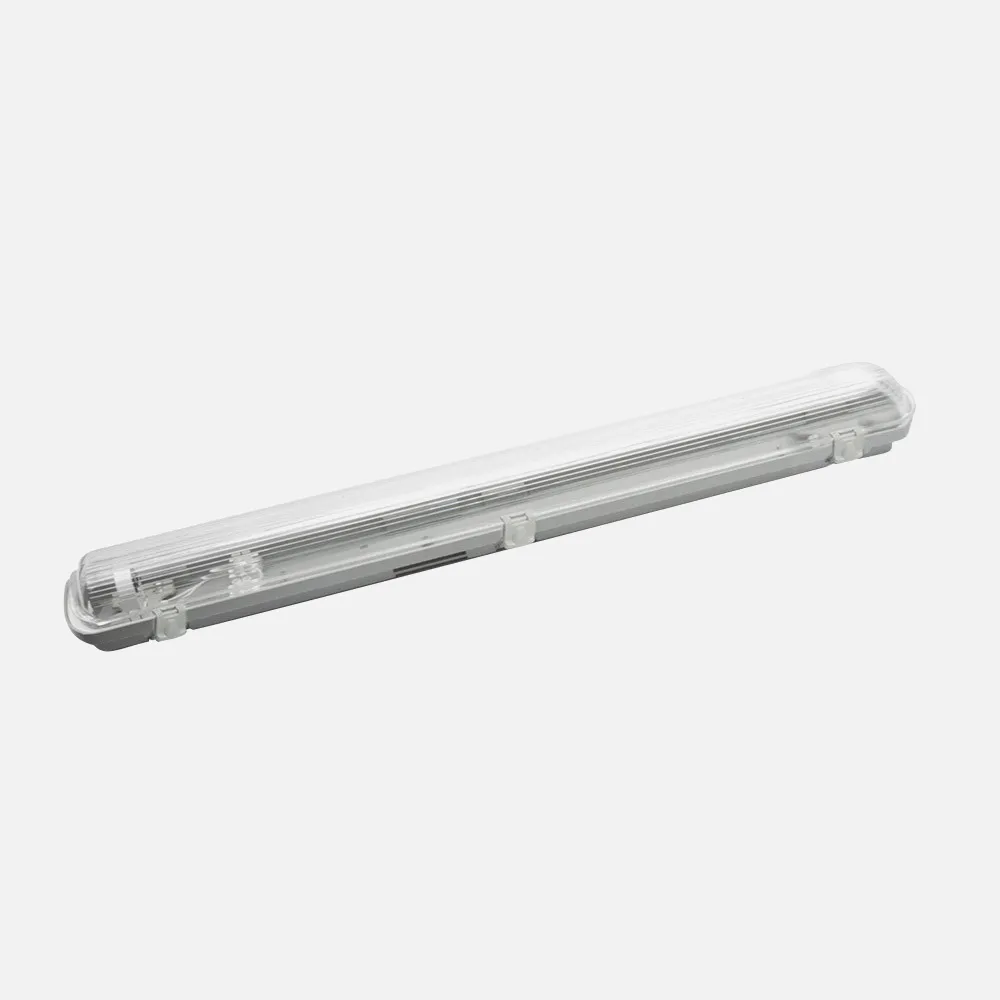 Pantalla Estanca 60cm Lines  Para Led 1xt8 Ip54 Gris/transparente 68x7,8x6 Cm