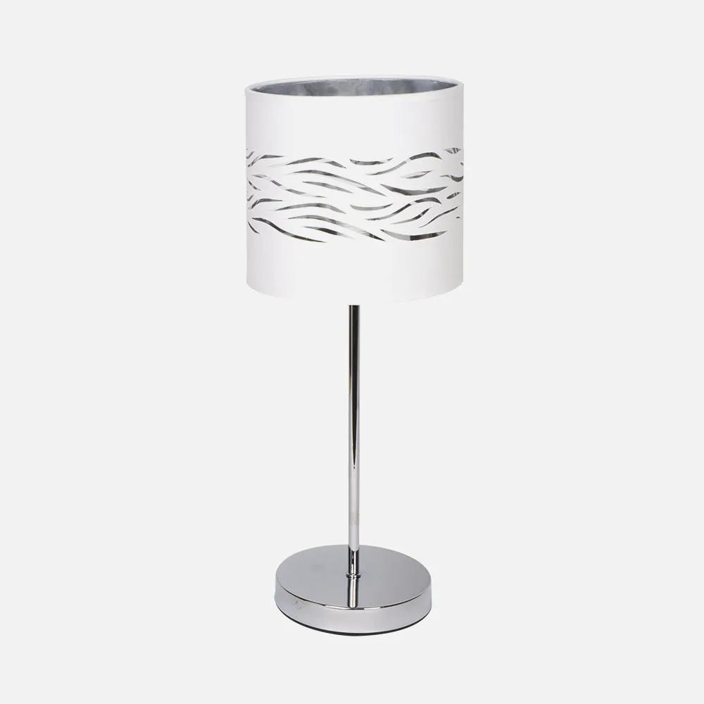 157771074 - Lâmpada de mesa Niebla 1xe14 Cromada/prata branca 43x17x17 Cm