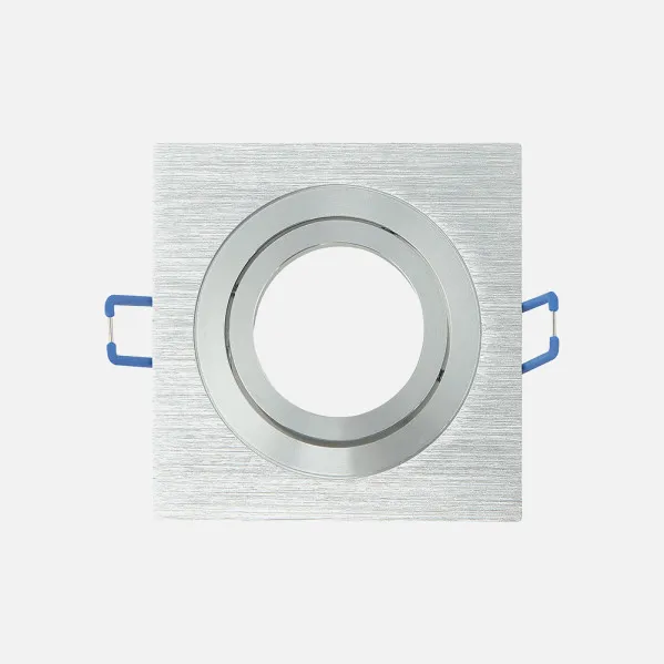 Recessed downlight Orient.cenote 1xgu10 Square Alum/cro  2x9,2x9,2 Cm 8 Of Cut-out. C/lamp holder