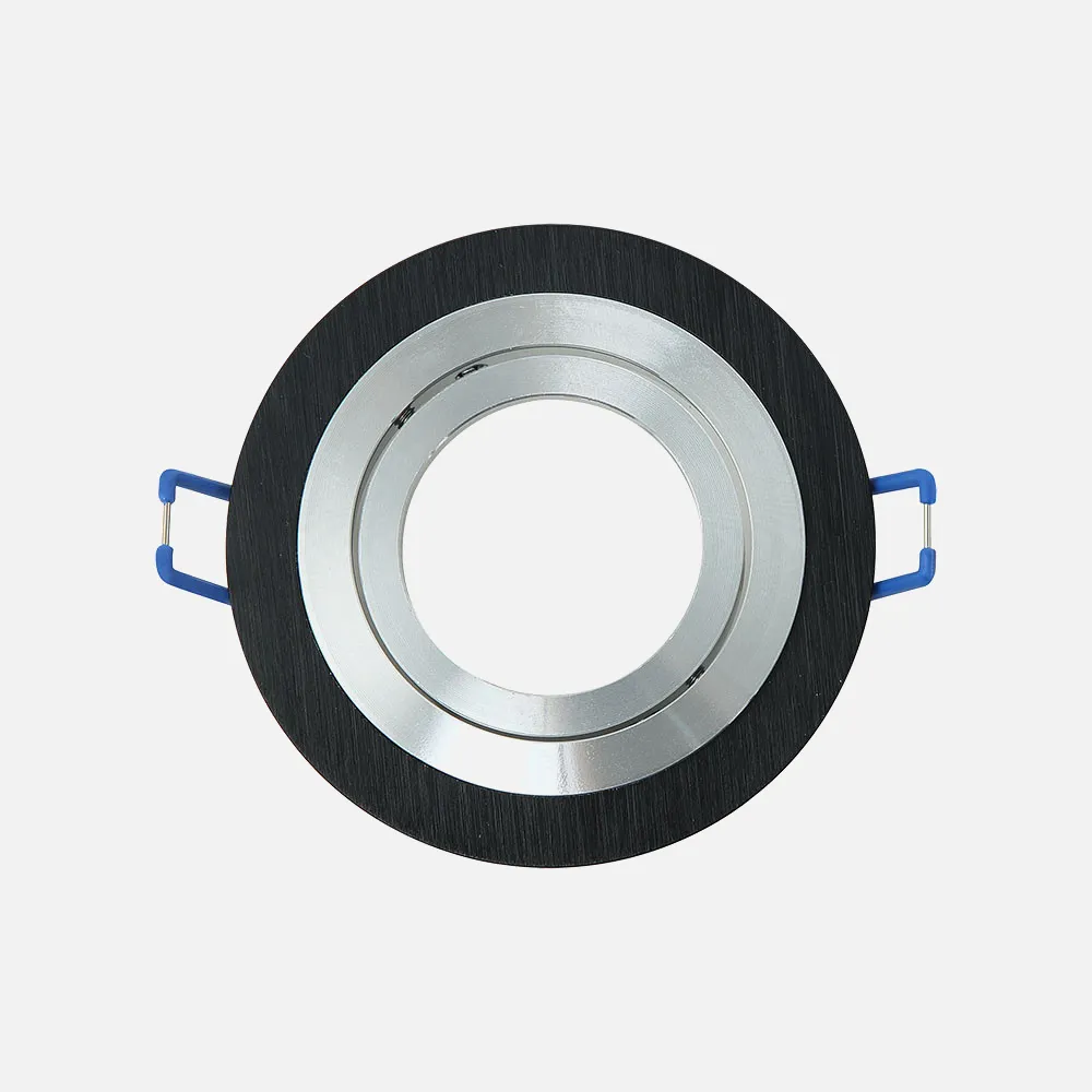 14348RE69 - Recessed downlight Orient.cenote 1xgu10 Round Wenge/cro 2x9,2x9,2 Cm 8 Of Cut-out.c/lamp holder