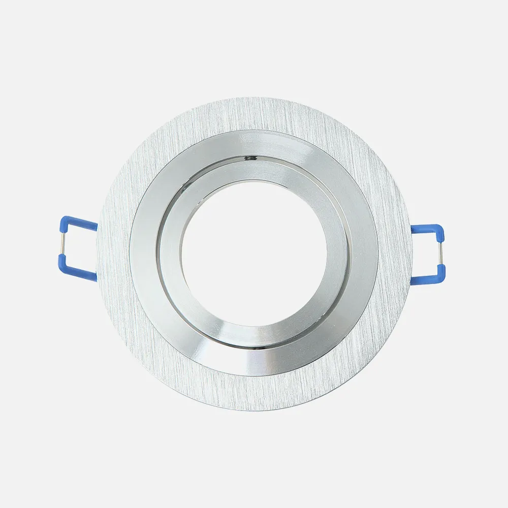 14348RE70 - Recessed Orient. Cenote 1xgu10 Alumínio redondo/crom 2x9,2x9,2 Cm 8 De Corte.c/portalampara