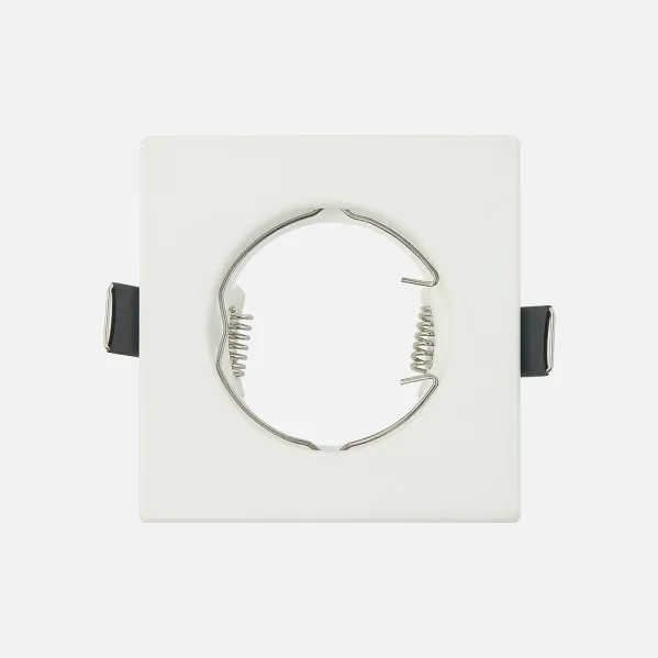 Empotrable  Magura 1xgu10  Cuadrado Blanco Mate 2,5x8,2x8,2  Cm Corte 6 Portalamparas Incluido