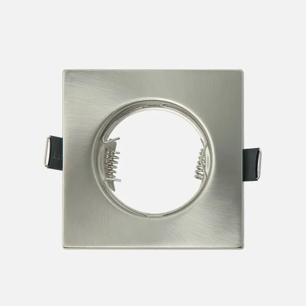 Recessed downlight  Magura 1xgu10  Square Nickel 2,5x8,2x8,2  Cm Cut-out 6 Lamp holder Included