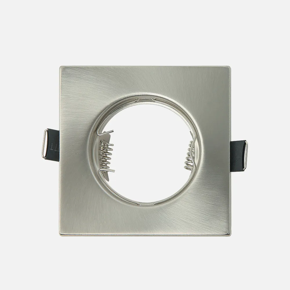 14428FC03 - Recessed downlight  Magura 1xgu10  Square Nickel 2,5x8,2x8,2  Cm Cut-out 6 Lamp holder Included