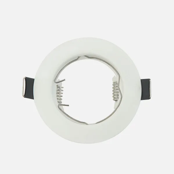 Empotrable  Magura 1xgu10  Redondo Blanco Mate 2,5x8x8 Cm Corte 6 Portalamparas Incluido