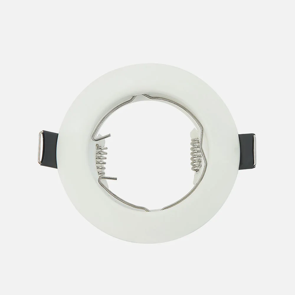 Empotrable  Magura 1xgu10  Redondo Blanco Mate 2,5x8x8 Cm Corte 6 Portalamparas Incluido