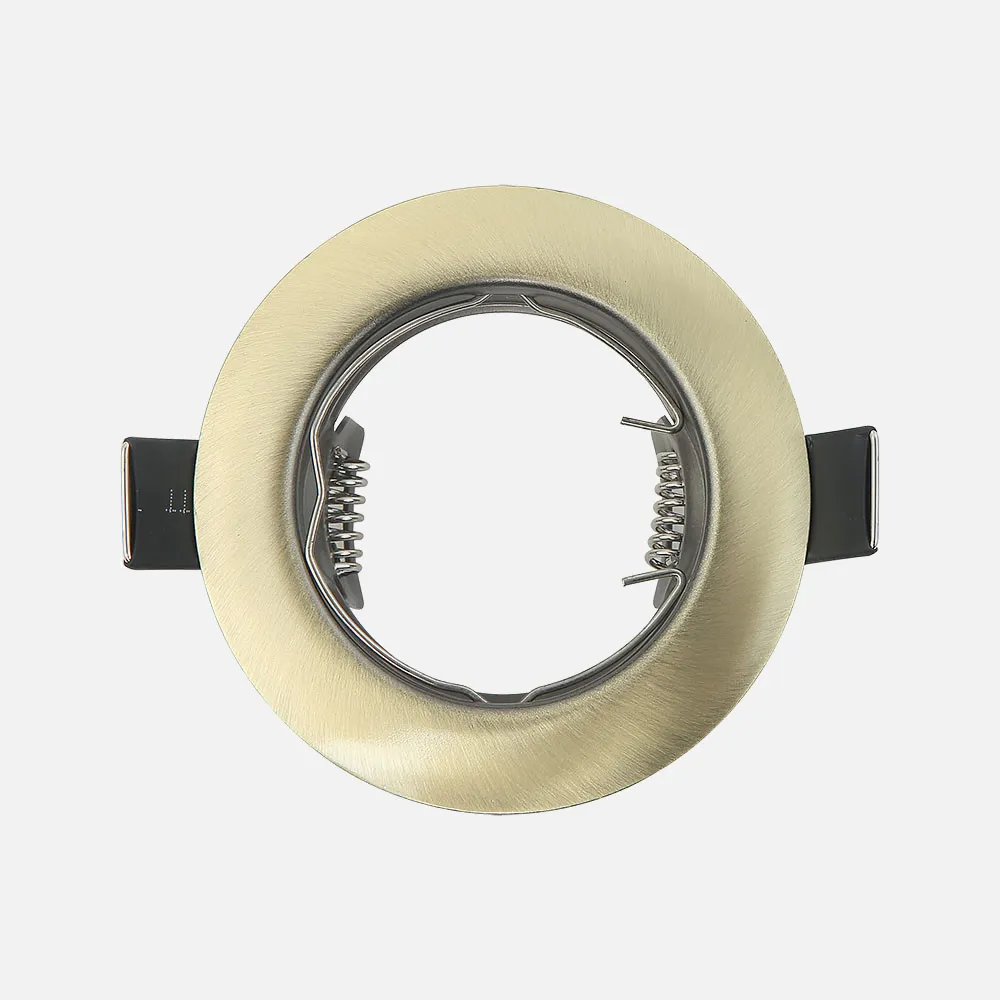 Empotrable  Magura 1xgu10  Redondo Cuero 2,5x8x8 Cm Corte 6 Portalamparas Incluido