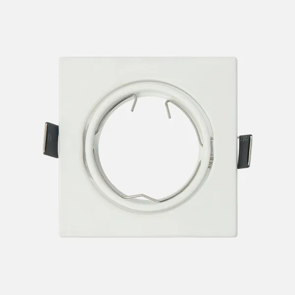 Recessed Orient. Magura 1xgu10 Quadrado Branco 2,5x8,2x8,2 Cm Corte 7 Lampholders Incluído