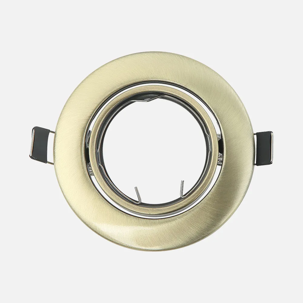 14428OR14 - Recessed downlight  Orient. Magura 1xgu10  Net.leather  2,5x9x9 Cm Cut-out 6 Lamp holder Included
