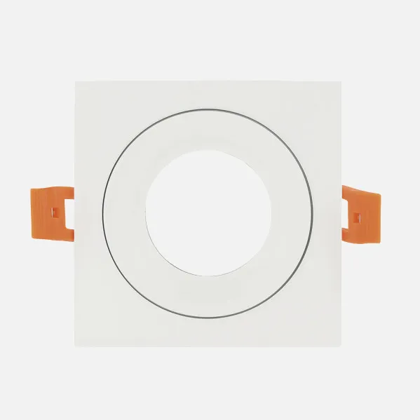 Recessed downlight Anou 1xgu10 Square White 2x9,2x9,2 Cm 8 Of Cut-out. C/Lamp holder