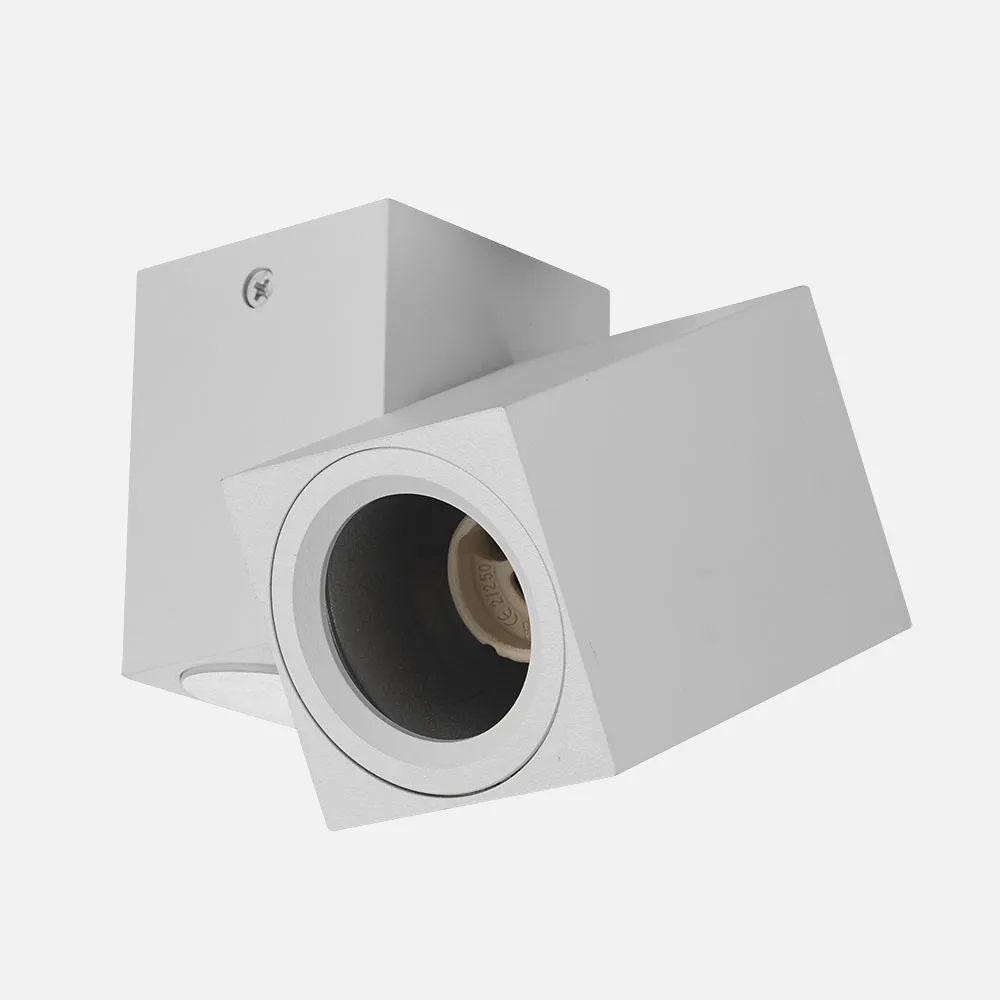 143981001 - Foco Nerja 1xgu10 Blanco 10,4x12,3x6 Cm Orientable 360º