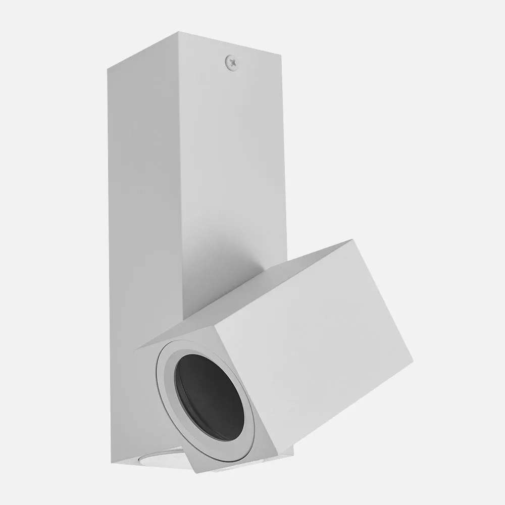 143991001 - Foco Nerja 1xgu10 Blanco 20x12,4x6 Cm Orientable 360º