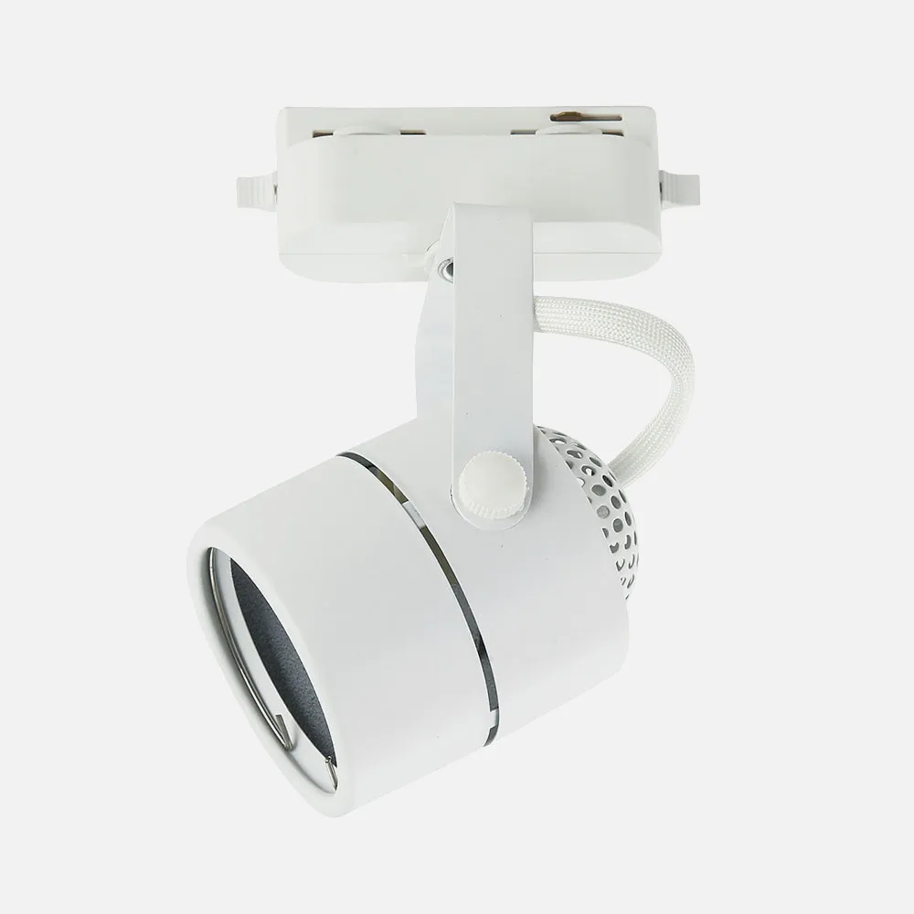Foco Carril Arta 1xgu10 Cilindrico Blanco 14,2x7,6x6 Cm Orientable 180º