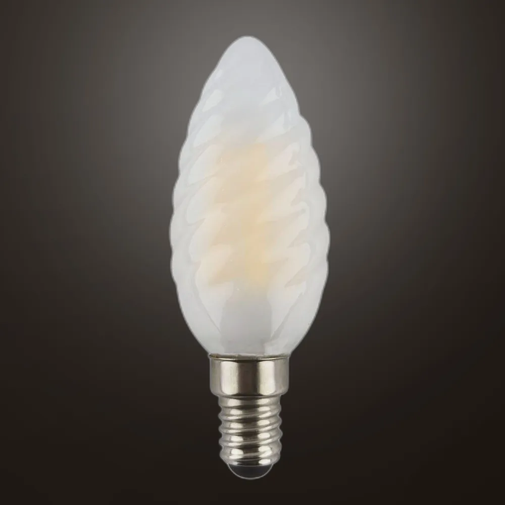 Bombilla Vela Rizada 4w 3000k Fabriplus E14 360lm 9,7x3,4x3,4 Cm